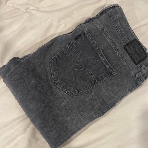 gray super high rise levis skinny jeans - Picture 4 of 4